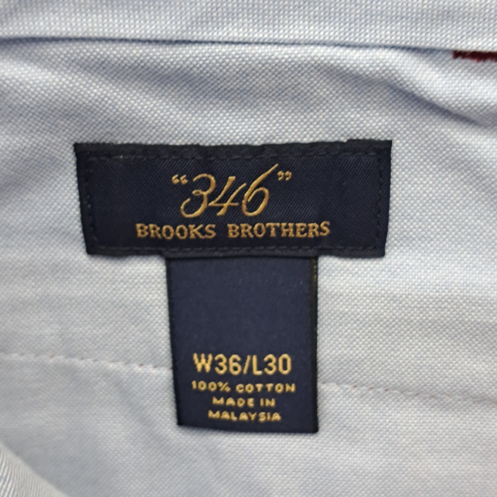 Brooks Brothers 346 Mens Red Cotton Classic Fit Flat Front Chinos Pants 36x30 - Picture 3 of 9